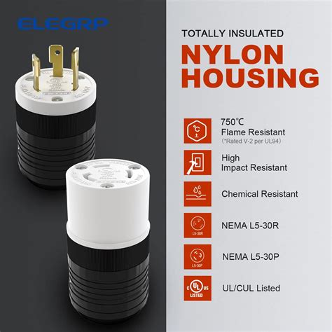 ELEGRP NEMA L5-30R Locking Connector, 30 Amp 125V, India | Ubuy