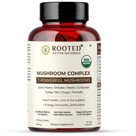 7 Mushrooms Complex Capsules – Rooted Active Naturals