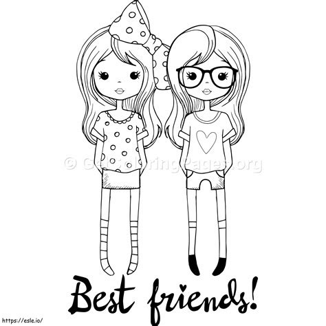Best Friends Coloring Pages