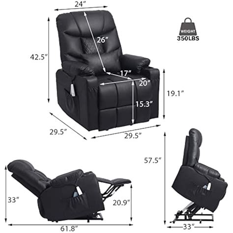 VUYUYU Linen Fabric Power Lift Recliner Chair with Massage, India | Ubuy