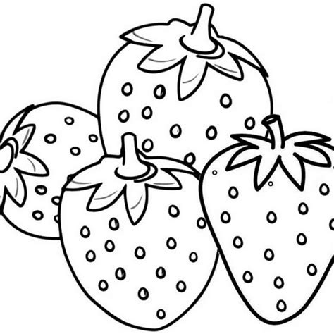 Strawberry Coloring Pages