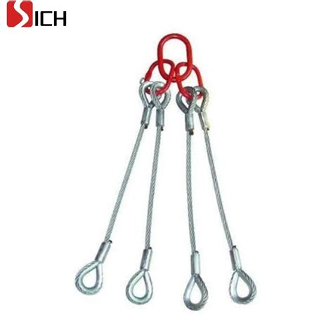 Galvanized 4 Leg Steel Core Steel Wire Rope Lifting Sling - Wire Rope ...