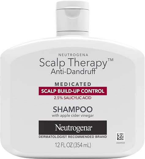 Amazon.com : Neutrogena Scalp Therapy Anti-Dandruff Shampoo for Scalp Build-up Control, 2.5% ...
