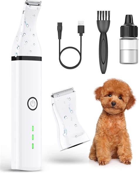 oneisall Dog Clippers/Dog Paw Trimmer with Double Blades 2 in 1 Quiet ...