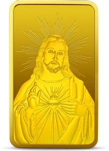 MMTC-PAMP India Pvt Ltd Jesus 24 (9999) K 10 g Yellow Gold Bar Price in ...