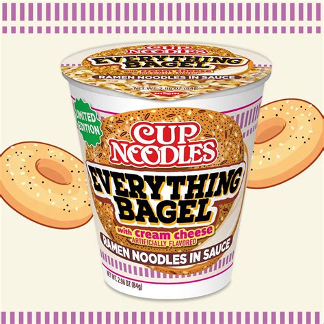 Cup Noodles Everything Bagel with Cream Cheese Ramen Noodles | The ...