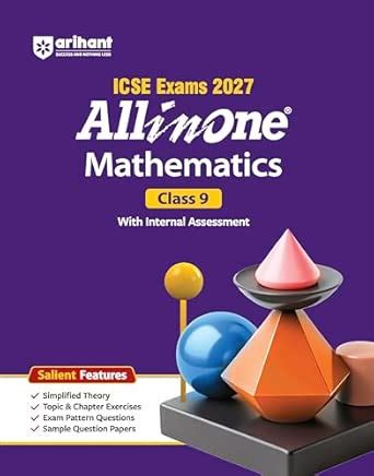 Arihant ICSE All in One Mathematics Class 9 Exam 2027 | Complete Study ...