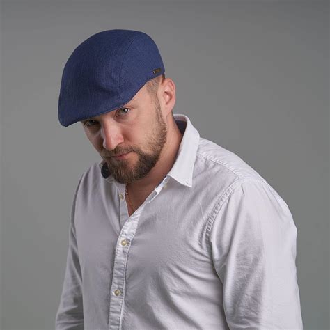 Buy Sterkowski Gecko Cap | 100% Linen Flat Cap for Men | Breathable ...