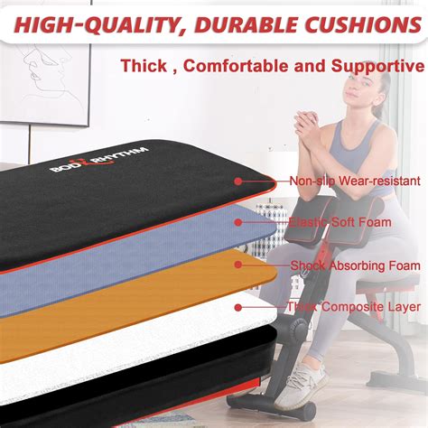 BODYRHYTHM Compact Adjustable Weight Bench for Full India | Ubuy