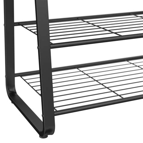 ClosetMaid 19-in H 2 Tier 6 Pair Black Metal Shoe Rack 10000-02475 at ...