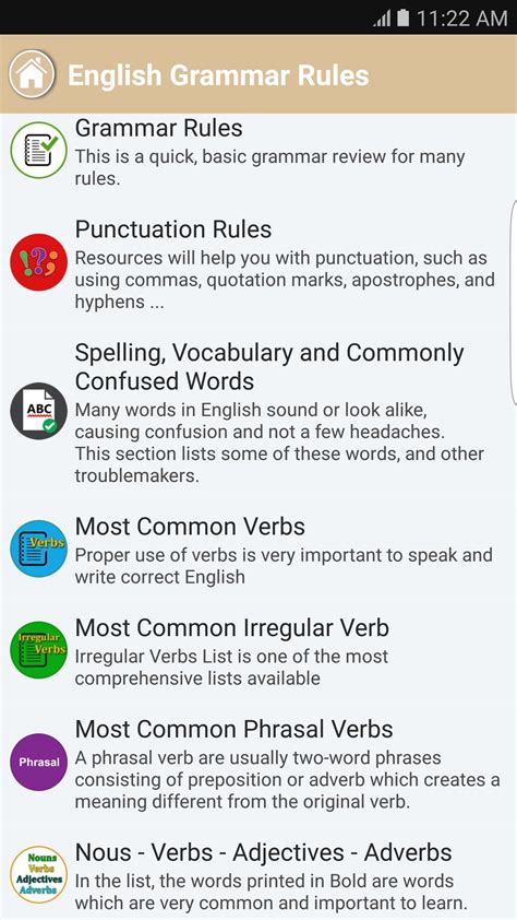 English Grammar Rule Handbooks APK for Android Download