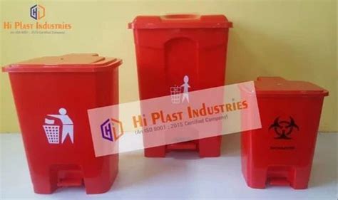 Plastic Dustbin - Red Plastic Wheeled Dustbin Manufacturer from Ahmedabad
