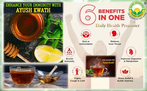 BASIC AYURVEDA Ayush Kwath Aqueous Liquid Extract Honey Daily Health ...