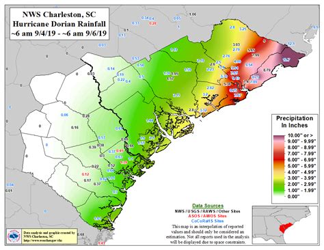 Hurricane Dorian Rainfall