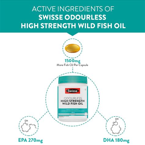 Swisse Ultiboost 1500 mg High Strength Wild Fish Oil, 200 Capsules ...