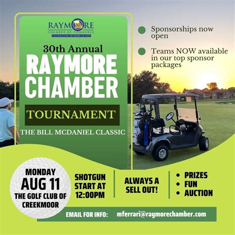 The 30th Annual Raymore Chamber Golf Tournament: The Bill McDaniel ...