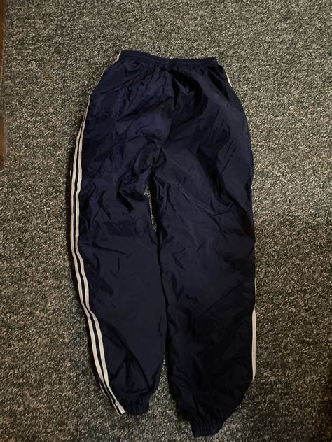Vintage Adidas Windbreaker Pants 1990s Men’s Large Bl… - Gem