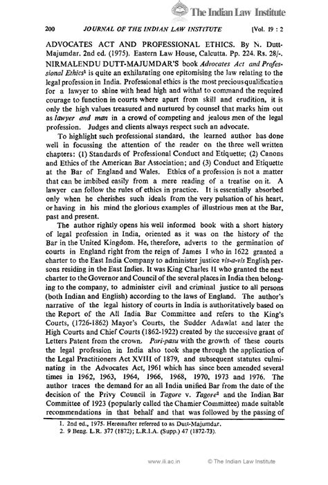 032 Advocates Act and Professional Ethics (200-211) - 200 JOURNAL OF ...
