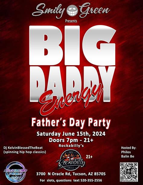 Big Daddy Energy Fathers Day Party Saturday June 15th in Tucson ...