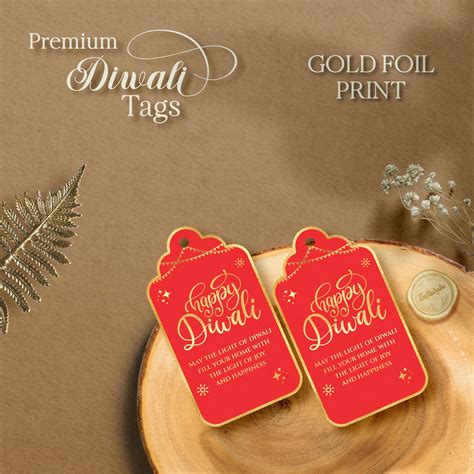 Happy Diwali Tags for Gifts | Unique Deepawali Gift Tags