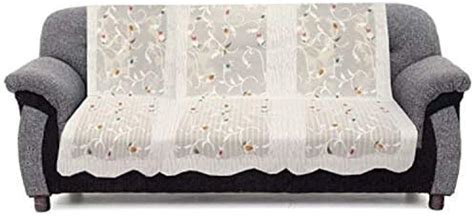 Kuber Industries Leaf Cotton Floral 3 Seater Sofa Cover - CTKTC28683 ...