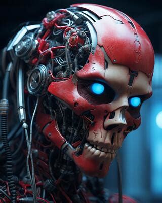 Alien Cyborg Skull Face 的图像结果