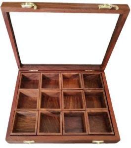 Brown Wooden Spice Box Manufacturers and Suppliers from Saharanpur