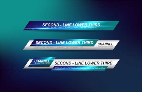 Lower thirds pack | Premium Vector