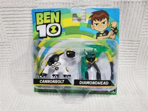 Buy BEN 10 Playmates Toys Cannonbolt & Diamondhead 2" Cartoon Network ...