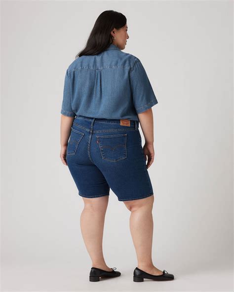 Shaping Bermuda Women's Shorts (plus Size) - Dark Wash | Levi's® US