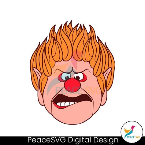 Heat Miser Face A Miser Brothers Christmas Movie SVG Digital Download ...