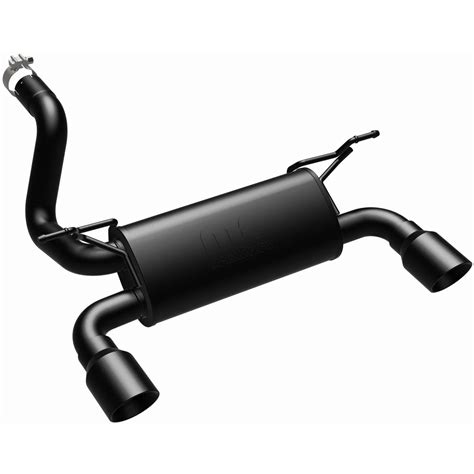 JEEP WRANGLER RUBICON WITH 2.0L TURBO MAGNAFLOW AXLE BACK BLACK COATED ...