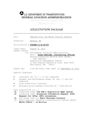 Fillable Online faaco faa Replace four (4) Motor Control Centers ...