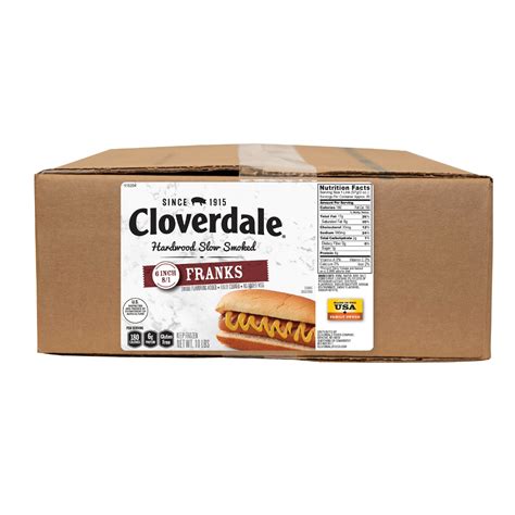 CLOVERDALE HOT DOGS 10 INCH FRANKS 51 - US Foods CHEF'STORE