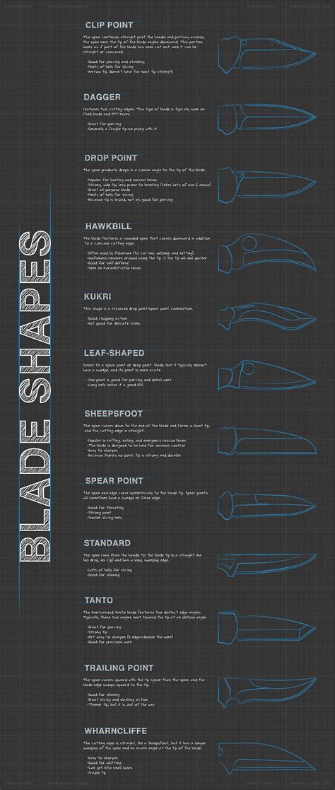 Complete Guide to Knife Blade Shapes | TFE Times