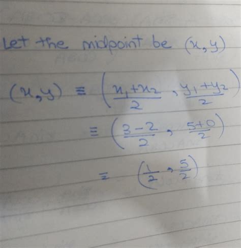 Find the coordinates for the midpoint of the segment with endpoints ...