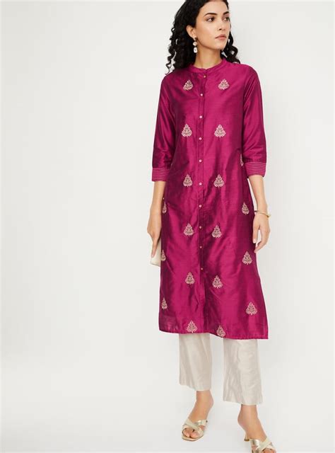 Buy Women Embroidered Straight Kurta Online at just Rs. 999.0 ...