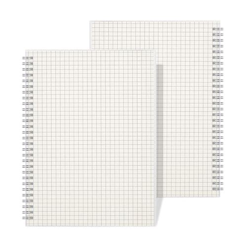 Wiisdatek Graph Grid Spiral Notebook - A5 Spiral Spiral Bound Notebook ...