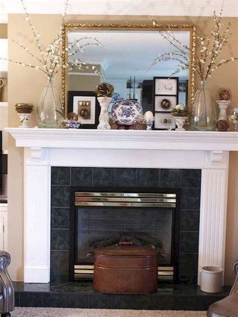 Best Modern Farmhouse Fireplace Mantel Decor Ideas - FRUGAL LIVING ...