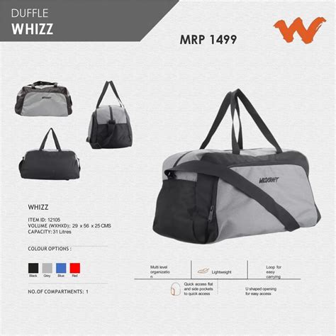 Custom Duffle Bags – Whizz Travel Bag for Easy Packing