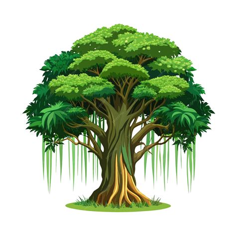Beautiful realistic tree icon vector illustration isolated on a white ...