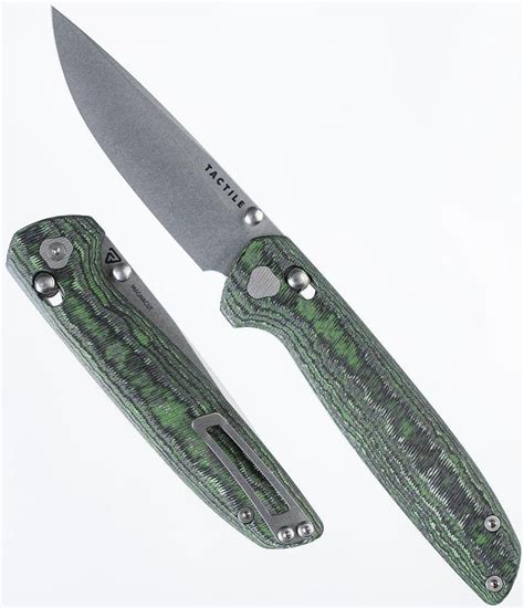 Tactile Knife Co Maverick Knife | Thumbstud | Jungle Wear Carbon Fiber ...