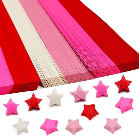 Amazon.com : Origami Paper Stars, Colorful Handcraft Origami Lucky Star ...