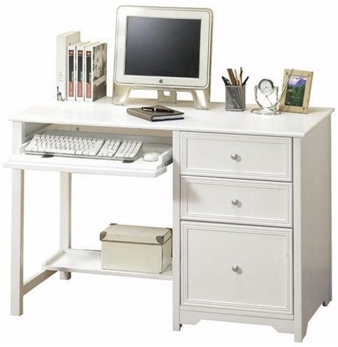 Small Computer Desk with Drawers 的图像结果