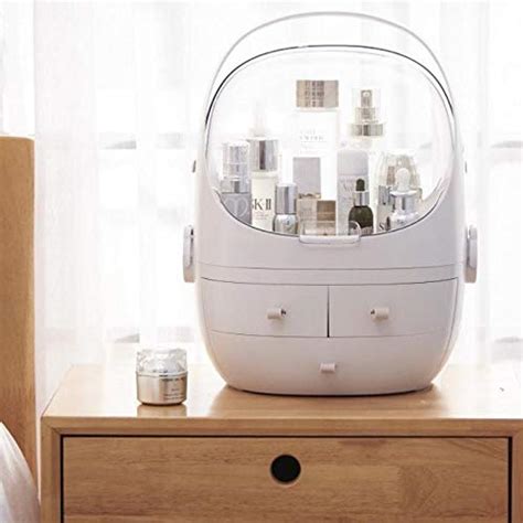 Store2508® Transparent Acrylic Clamshell 3 Drawer Dressing Table ...