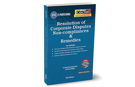 Buy Taxmann's CRACKER for Resolution of Corporate Disputes Non ...