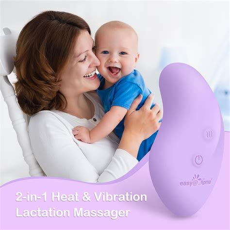 Lactation Massager Breastfeeding Stimulator: 2-in-1 Nursing Baby Pump