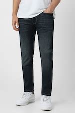 Buy Men Navy Mid Wash Jeans Online - 39839846 | Van Heusen