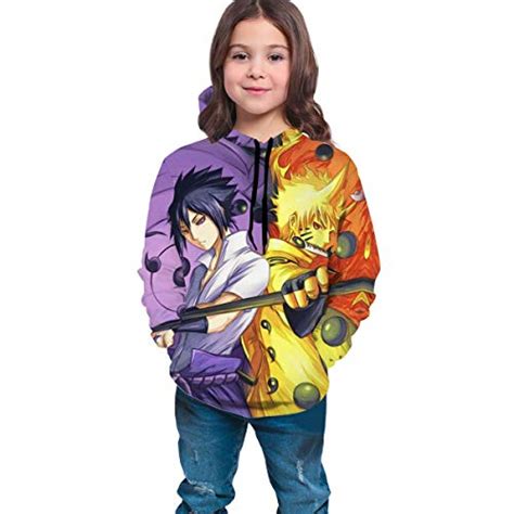 Na-Ruto SAS-Uke Boys Girls Hoodie Sweater Unisex 3D Print Pullover ...