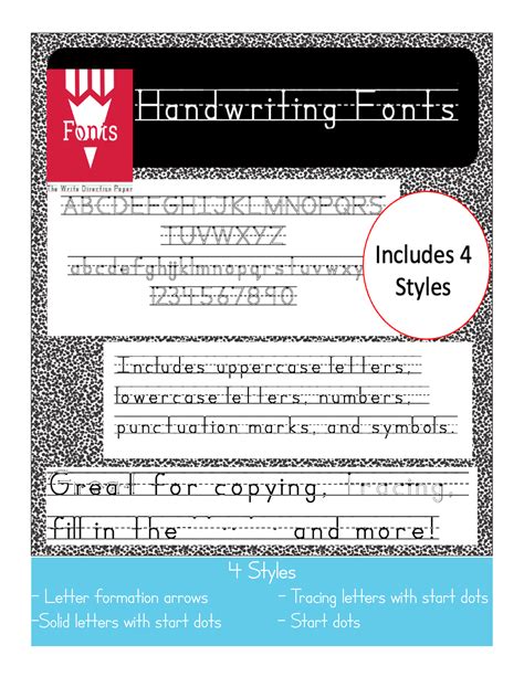 TWDP Font for Handwriting Help - Your Therapy Source